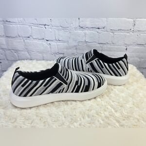 Unisex Black and White Pattern Sneakers